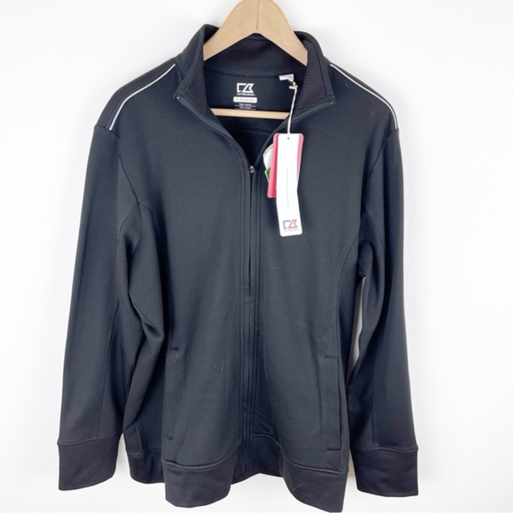Cutter & Buck WeatherTec Ridge Full Zip Black Size XXL